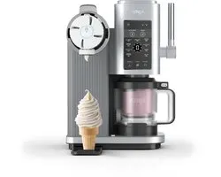 Ninja CREAMi SPIN Schepijs en Softijsmachine voor roomijs, creamifit, light ijs, milkshakes, sorbet, gelato en frozen yoghurt - NC701BU