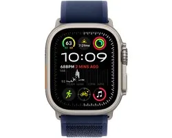 Apple Watch Ultra 2 GPS + Cellular 49mm Natural Titanium Case with Blue Trail Loop - M/L