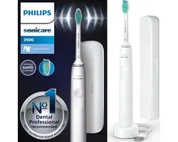 Philips Sonicare Series 3100 - Elektrische tandenborstel - Wit - met reisetui - HX3673/13